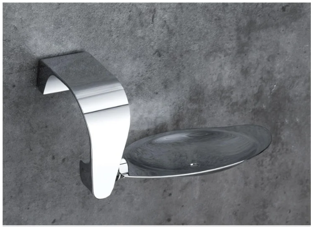 SINGLE SOAP DISH CROME