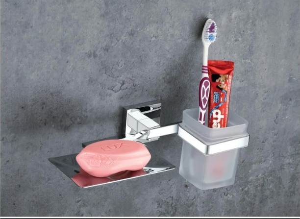 Soap Dish With Tumbler Holder SQUARE SERIES